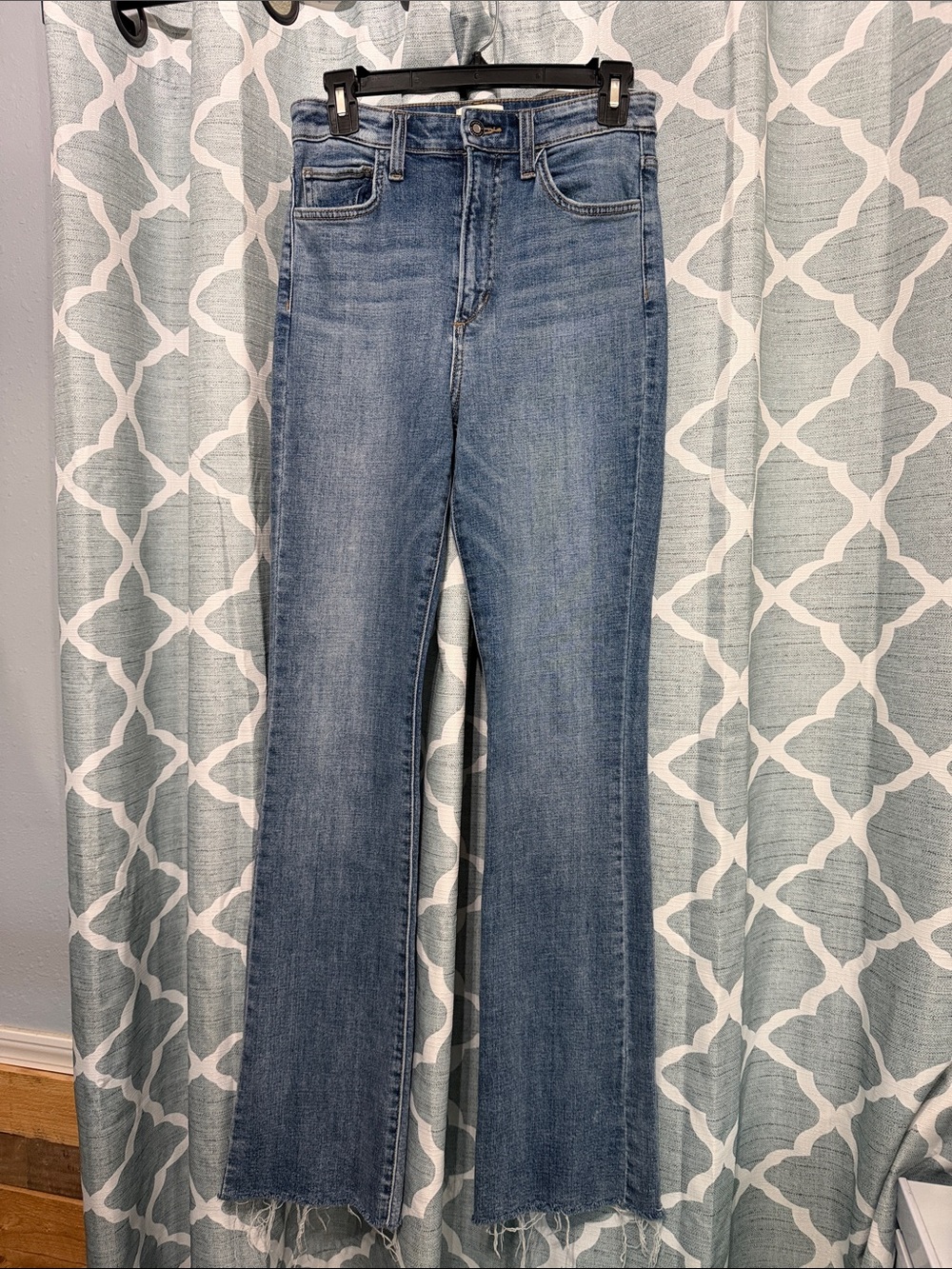 Favorite Daughter The Valentina Boot Super High Rise Slim Boot Cut Jeans